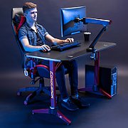 NanoRS Gaming Desk RGB LED Backlight Cup & Headphone Holder Ergonomic_6