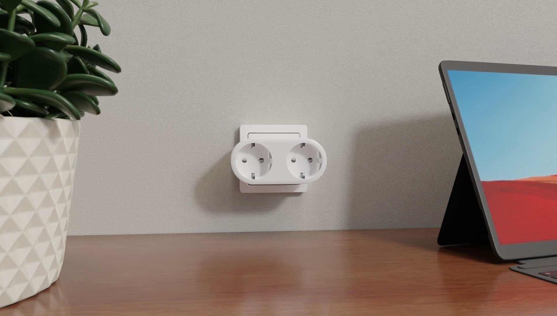 Set: 2 x TESLA double socket TSL-SPL-2PLGD_8