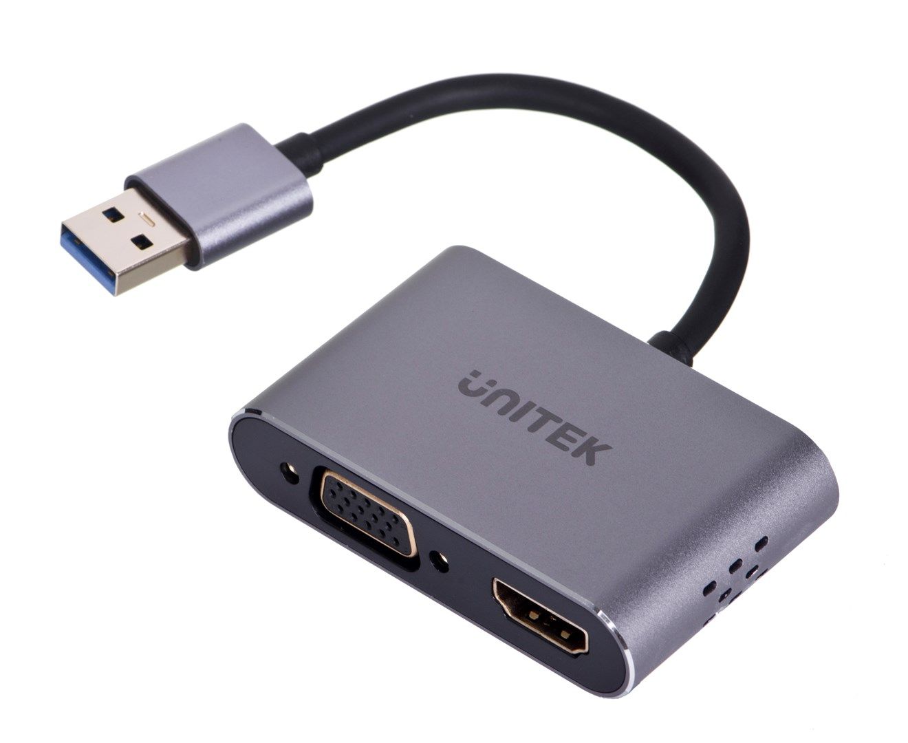 UNITEK ADAPTER USB-A - HDMI & VGA  FULL HD  M/F_2