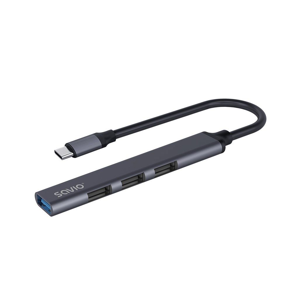 SAVIO AK-71 USB-C hub - 3 x USB-A 2.0  1 x USB-A 3.0  4-in-1  5 Gbps_4