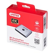 Unitek two-way Signal Switch DP 1.4  2 in 1 out 8K