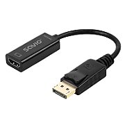 Adapter Savio DisplayPort (M) v1.2 - HDMI A (F) v1.4  4K  AK-62_2