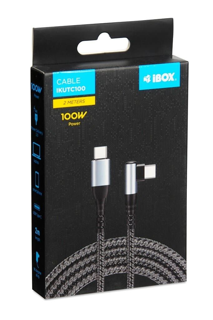 IBOX CABLE IKUTC100 USB-C PD100W 2M_4