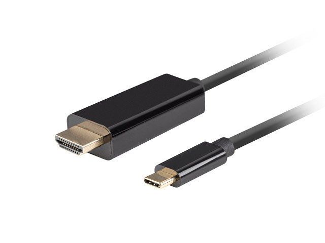 LANBERG CABLE USB-C(M)->HDMI(M) 1M 4K 60HZ BLACK_2