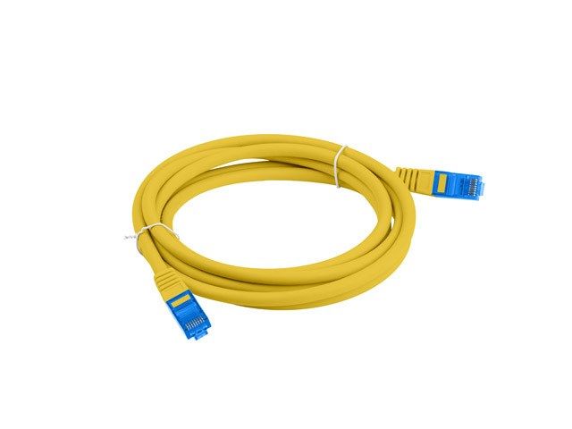 LANBERG PATCHCORD S/FTP CAT.6A 3M YELLOW LSZH_3