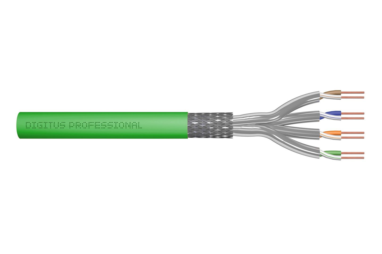 Installation cable DIGITUS cat.8.2  S/FTP  Dca  AWG 22/1  LSOH  100m  green_4