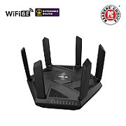 Asus | Wifi 6 802.11ax Tri-band Gigabit Gaming Router | RT-AXE7800 | 802.11ax | 574+4804+2402 Mbit/s | 10/100/1000 Mbit/s | Ethernet LAN (RJ-45) ports 4 | Mesh Support Yes | MU-MiMO Yes | No mobile broadband | Antenna type External | month(s)_1