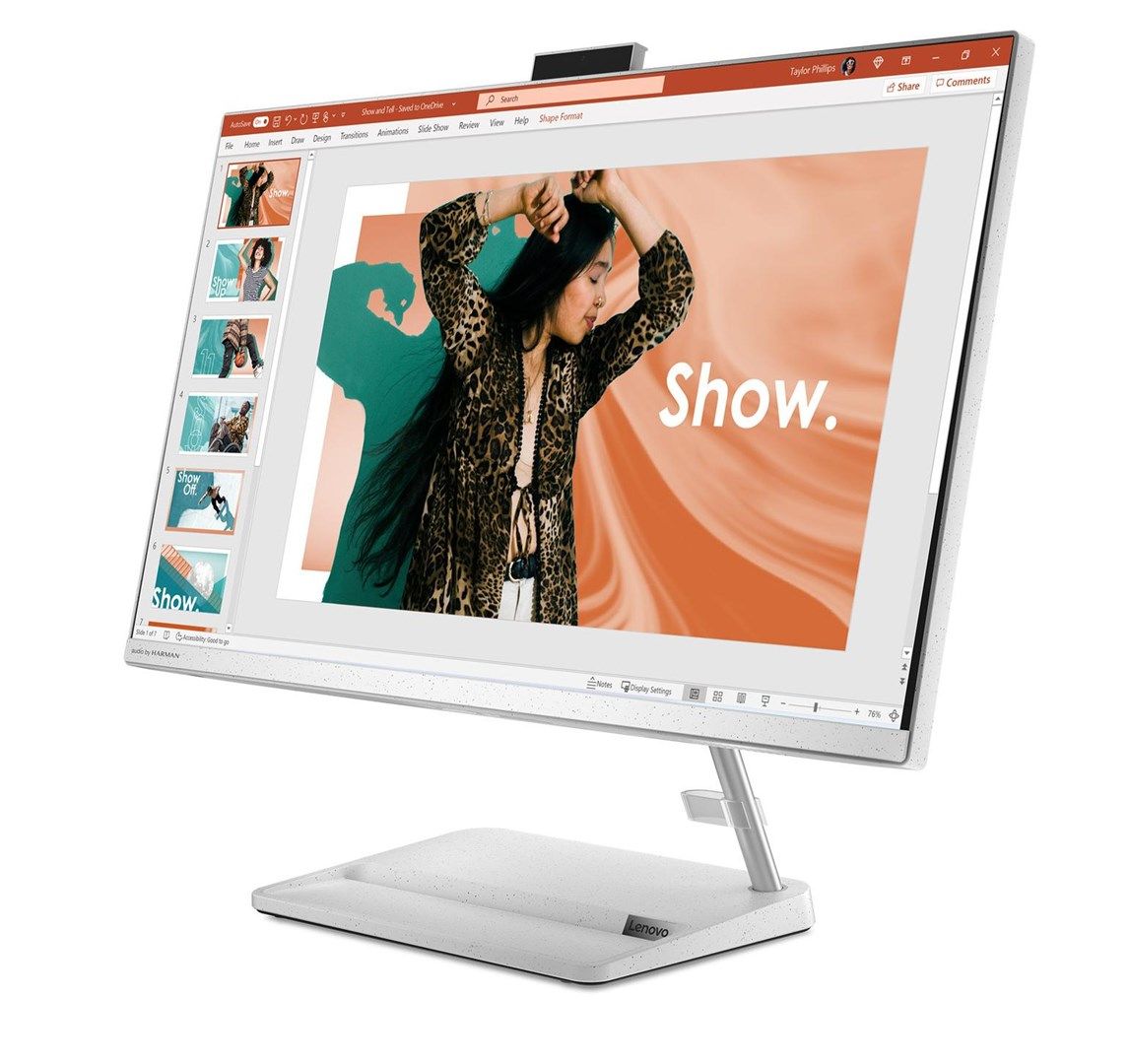 Lenovo IdeaCentre 3 Intel® Core™ i3 68.6 cm (27 ) 1920 x 1080 pixels 8 GB DDR4-SDRAM 512 GB SSD All-in-One PC NoOS Wi-Fi 6 (802.11ax) White_3