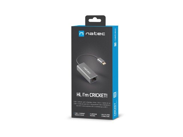 NATEC NETWORK CARD CRICKET 1GB USB-C 3.1 1X RJ45_4