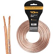 Libox Kabel głośnikowy 2x1 50mm LB0008-10 audio cable 10 m Transparent_1