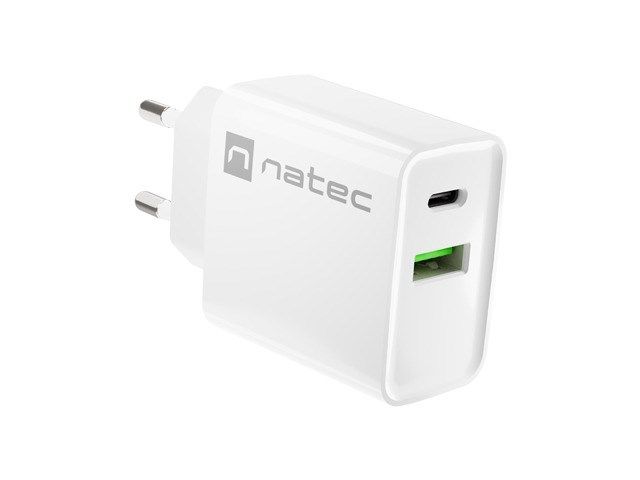 NATEC NETWORK CHARGER RIBERA USB-A+USB-C 20W PD_8