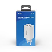 SAVIO LA-07 GaN 65W mains charger  USB  QC4.0+  PD 3.0  White_4