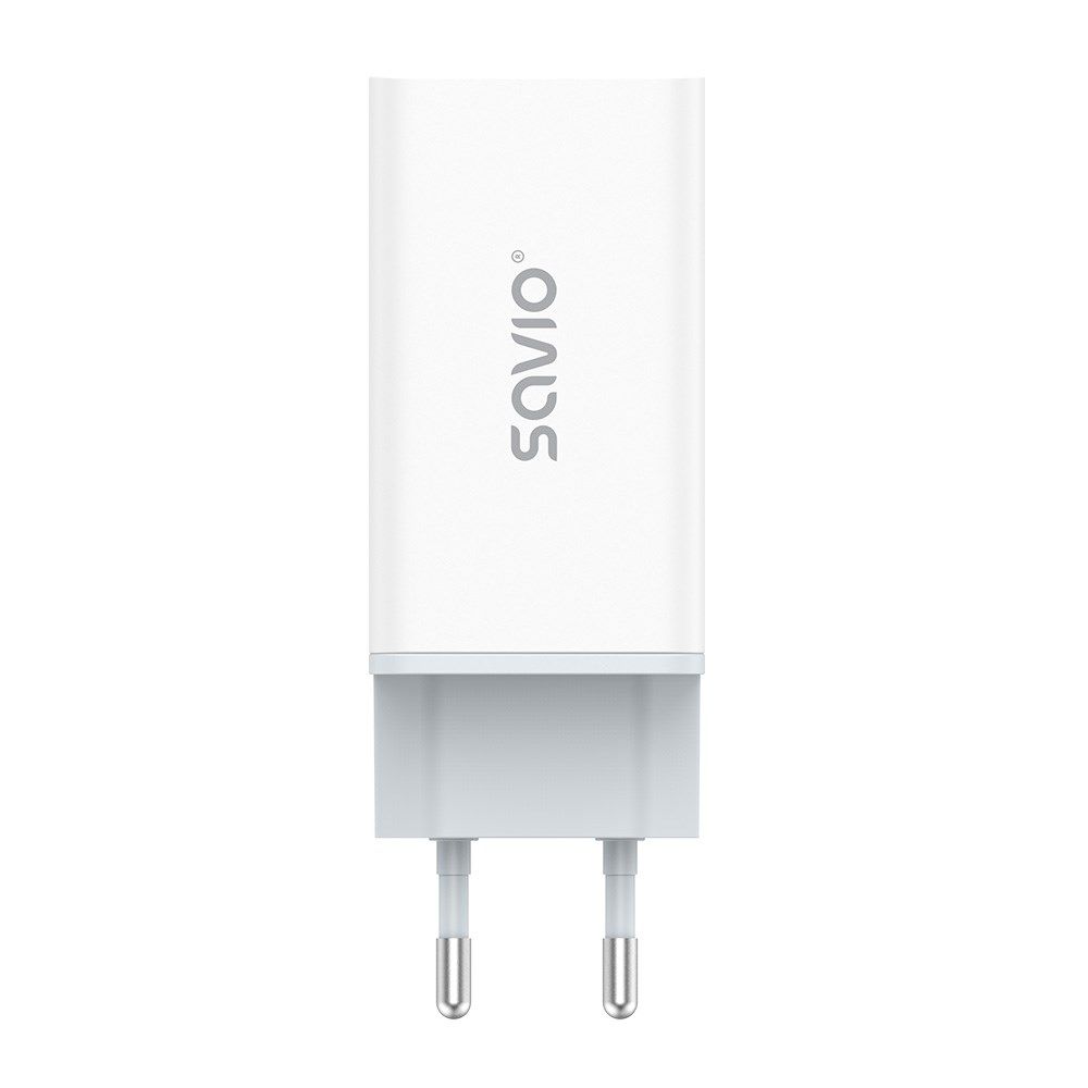 SAVIO LA-07 GaN 65W mains charger  USB  QC4.0+  PD 3.0  White_5