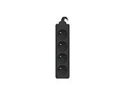 LANBERG POWER STRIP 1M BLACK  4X 230V PL  UPS_1