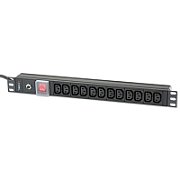 Techly Rack 19  PDU 12 VDE outputs with C20 plug and Switch_1