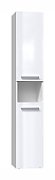 Bathroom cabinet NEL III 31x30x174 cm  white  glossy