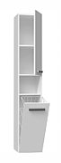 Bathroom cabinet NEL III 31x30x174 cm  white  glossy