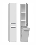 Bathroom cabinet NEL IV 31x30x174 cm  matt white
