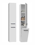Bathroom cabinet NEL IV 31x30x174 cm  matt white