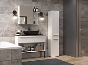 Bathroom cabinet NEL IV 31x30x174 cm  matt white