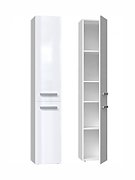 Bathroom cabinet NEL II 31x30x174 cm  white  glossy