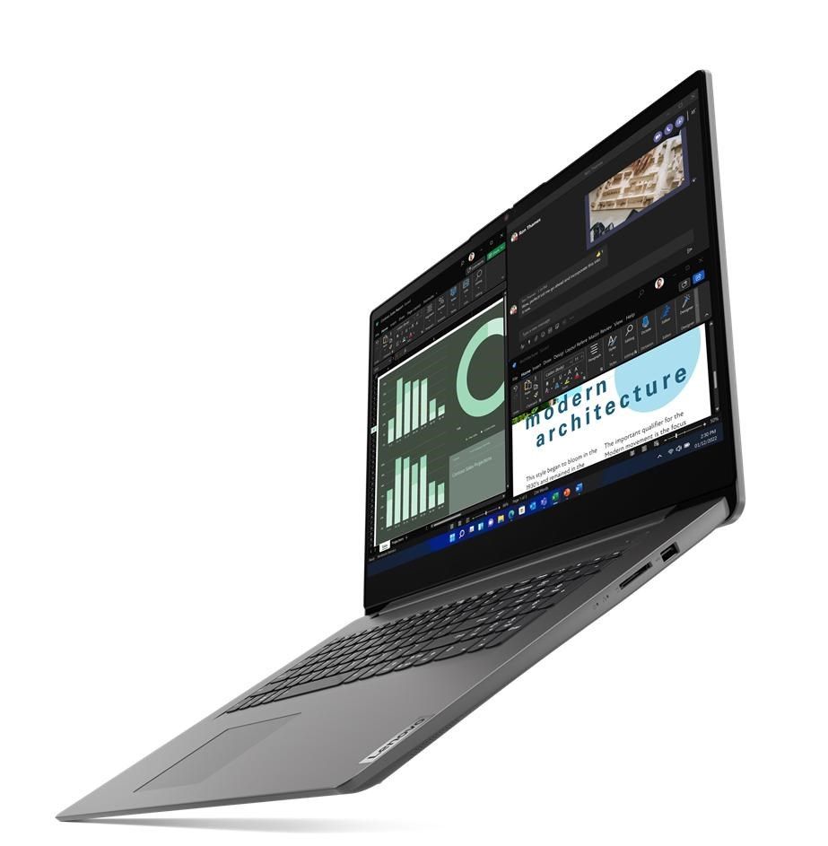 Lenovo V V17 Laptop 43.9 cm (17.3 ) Full HD Intel® Core™ i5 i5-1335U 8 GB DDR4-SDRAM 512 GB SSD Wi-Fi 6 (802.11ax) Windows 11 Pro Grey_2