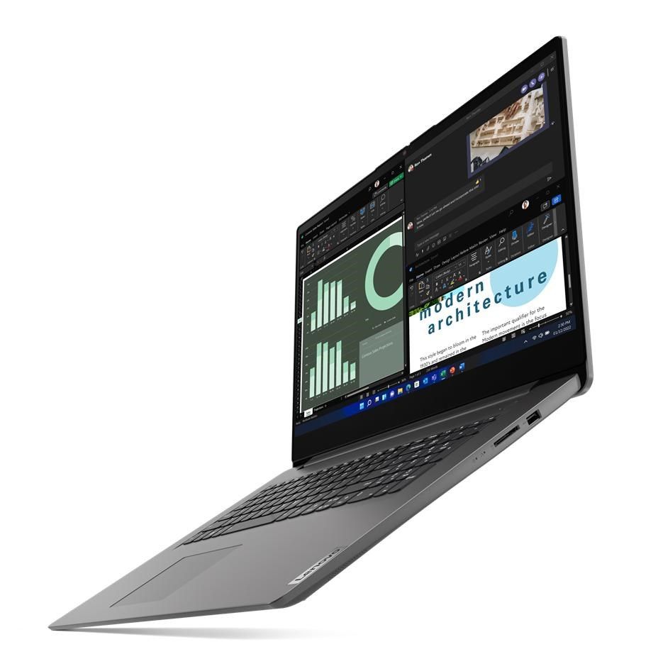 Lenovo V V17 Laptop 43.9 cm (17.3 ) Full HD Intel® Core™ i7 i7-1355U 16 GB DDR4-SDRAM 512 GB SSD Wi-Fi 6 (802.11ax) Windows 11 Pro Grey_2