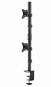 Gembird MA-D2-02 Adjustable 2-display vertical desk mount  17”-32”  9kg