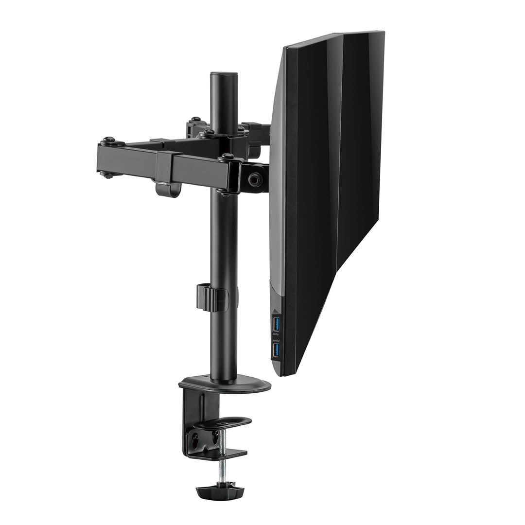 Maclean desk mount for 2 monitors  VESA 75x75 and 100x100  17-32   2x 9kg  MC-754N_4