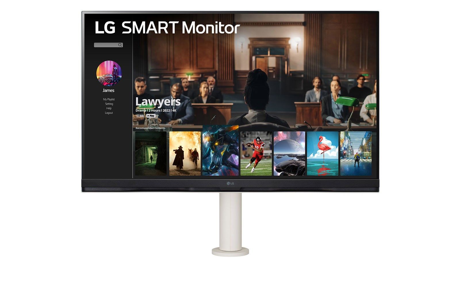 LG 32SQ780S-W computer monitor 81.3 cm (32 ) 3840 x 2160 pixels 4K Ultra HD White_2