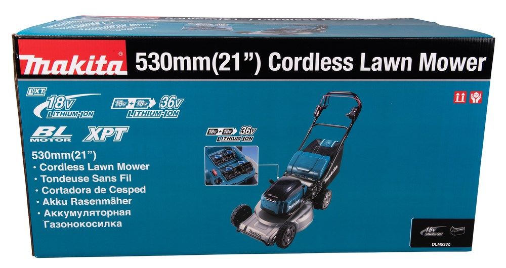 MAKITA 2x18V LAWN MOWER WITH DRIVE 53cm WITHOUT BATTERIES AND CHARGER DLM533Z_15