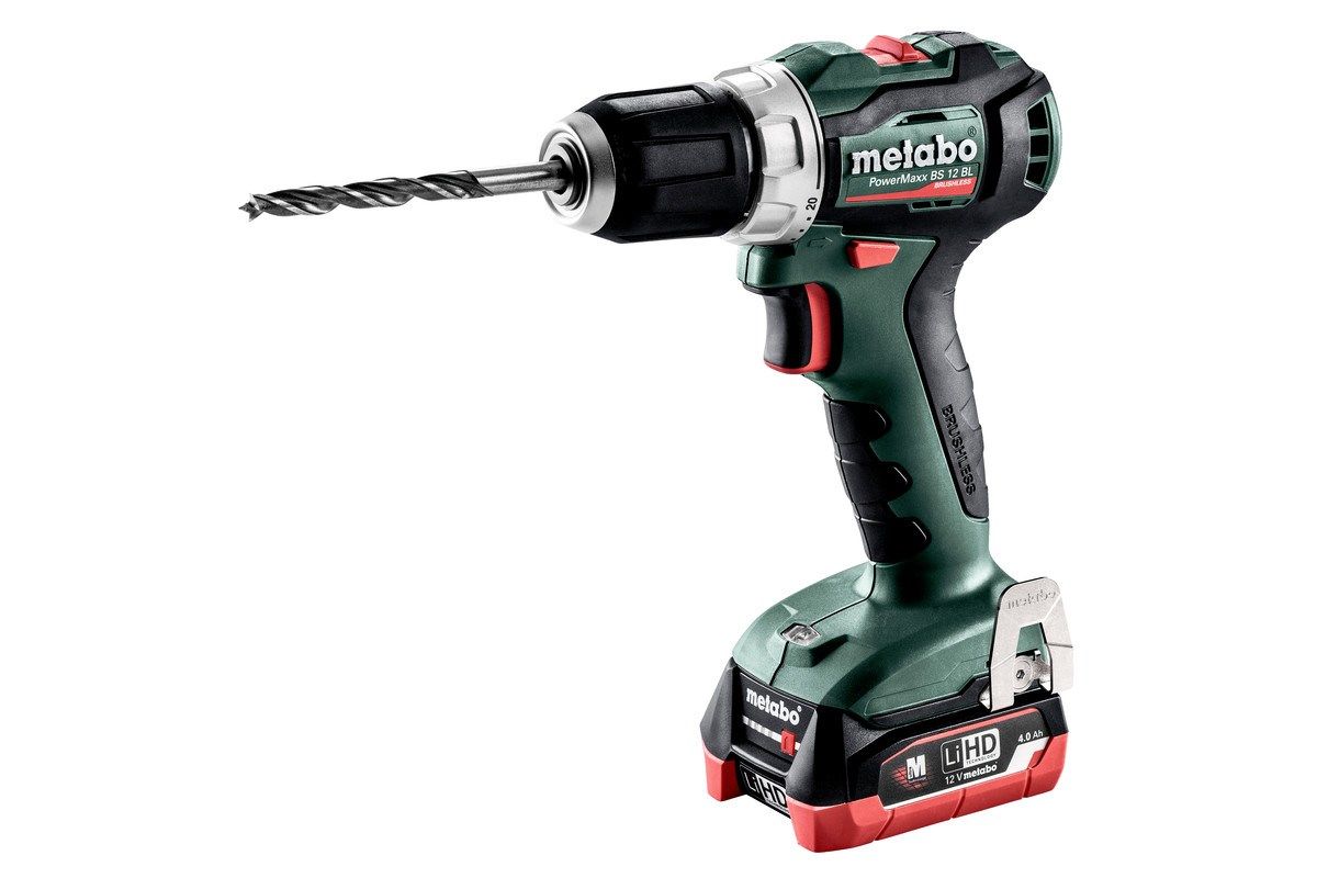 METABO CORDLESS DRILL DRIVER POWERMAXX BS 12 BL + 2 X 4.0 AH_3