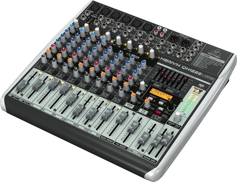 Behringer QX1222USB audio mixer 16 channels_4