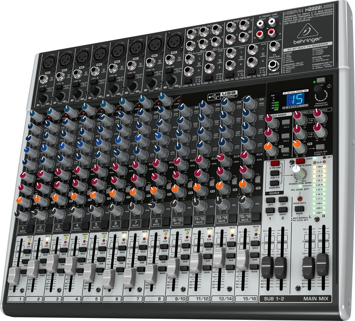 Behringer XENYX X2222USB 22 channels_5