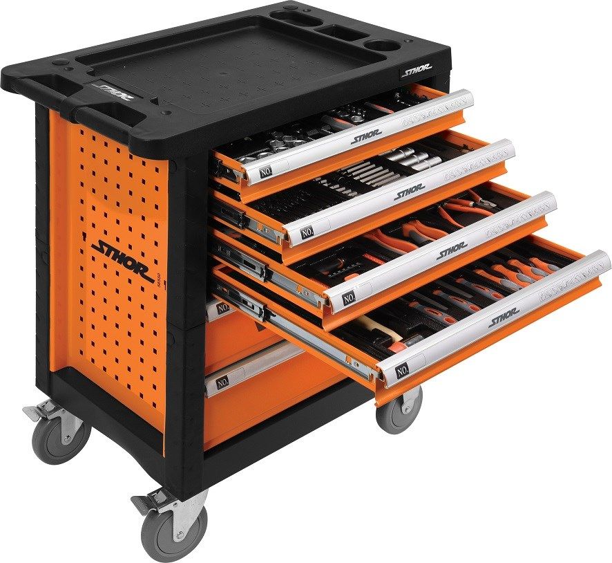 STHOR WORKSHOP CABINET 6-DRAWERS + 302pcs. 12 INSERTS