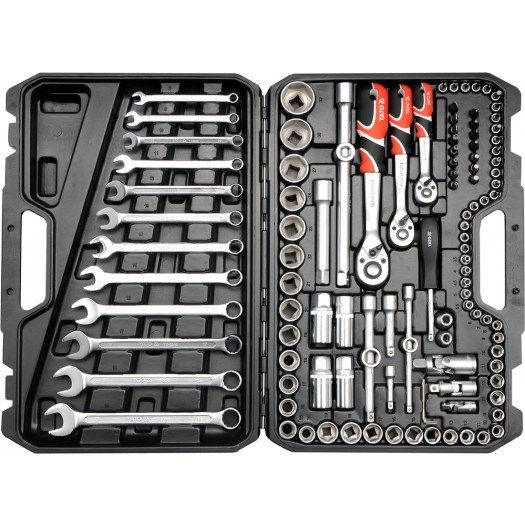 YATO WRENCH SET 1/4    3/8    1/2  111 pcs.  38831