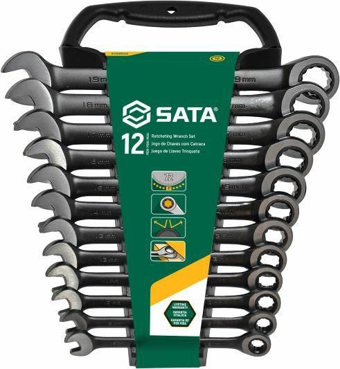SATA WRENCH PŁ-CZ.12pcs.WITH RATCHET