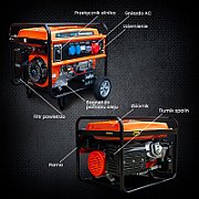 Extralink Power generator EGP-5500 petrol  5 5kW 3F_18