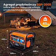 Extralink Power generator EGP-3000 petrol  3kW 1F_20