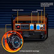 Extralink Power generator EGP-3000 petrol  3kW 1F_6