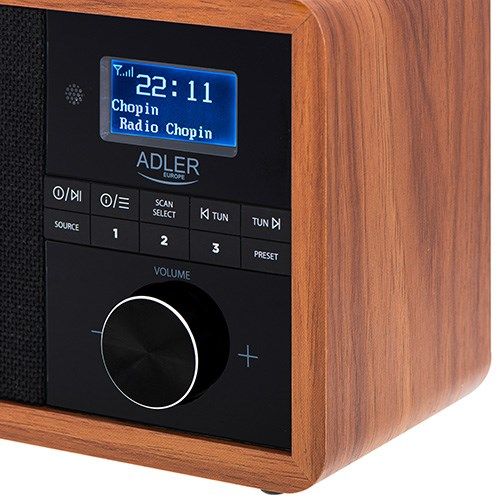 Adler AD 1184 radio Portable Digital Black  Wood_11