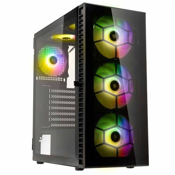 Kolink Observatory HF Glass ARGB Midi-Tower - black