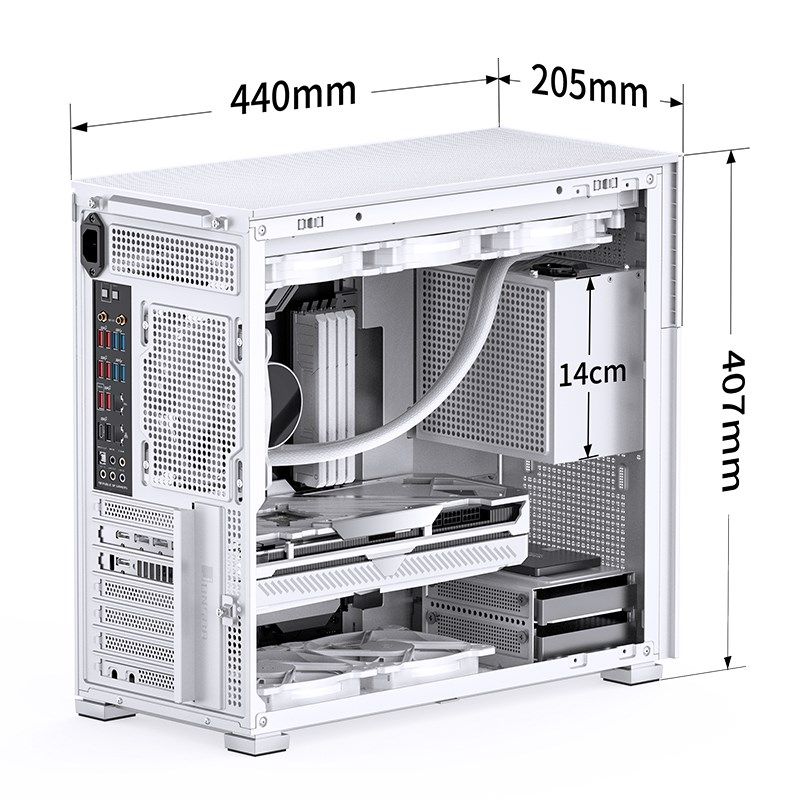 Jonsbo D41 MESH Screen ATX Case  Tempered Glass - white_5