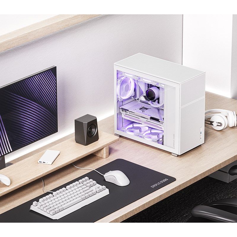 Jonsbo D41 MESH ATX Case  Tempered Glass - white_16