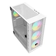 SAVIO Raptor White X1 ARGB Glass/Mesh White Computer Case_5