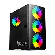 SAVIO PC Case Prime X1 ARGB Glass Black_7