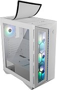 MSI MPG GUNGNIR 110R WHITE Mid Tower Gaming Computer Case 'White  4x 120mm ARGB Fan  1 to 6 ARGB Control board  USB Type-C  Tempered Glass  Center  ATX  mATX  mini-ITX'_12