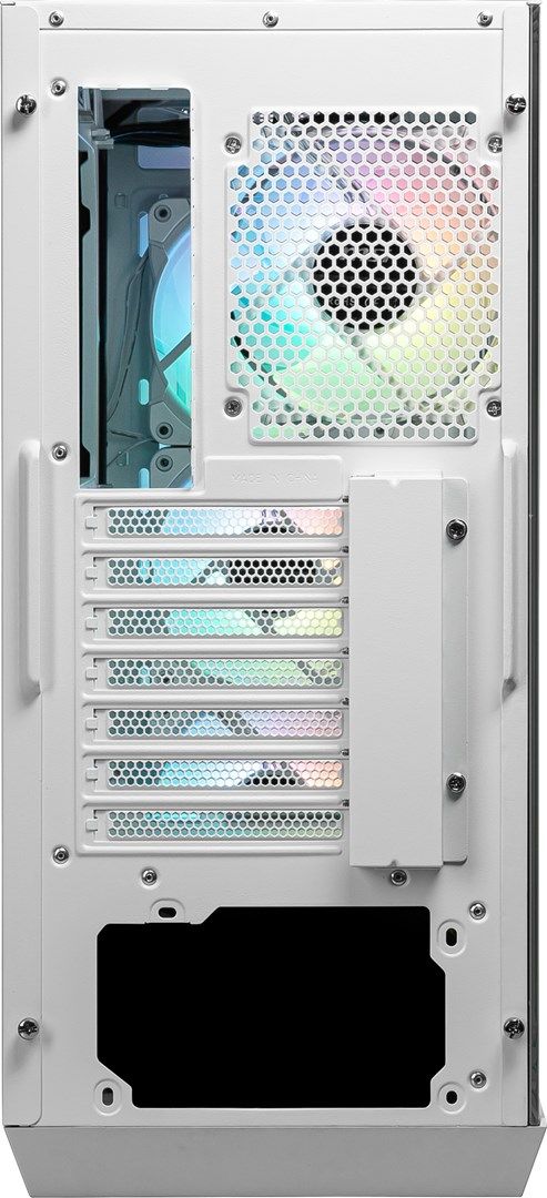 MSI MPG GUNGNIR 110R WHITE Mid Tower Gaming Computer Case 'White  4x 120mm ARGB Fan  1 to 6 ARGB Control board  USB Type-C  Tempered Glass  Center  ATX  mATX  mini-ITX'_7