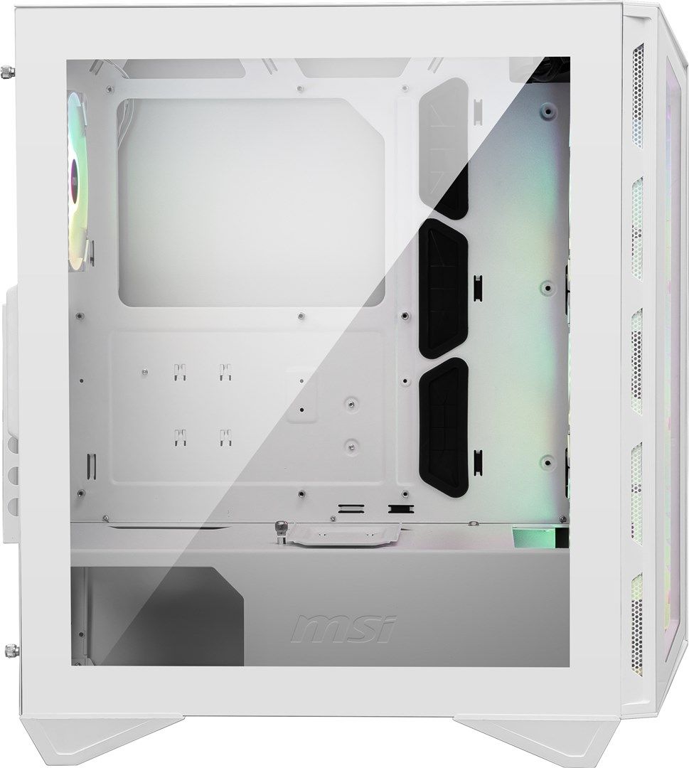 MSI MPG GUNGNIR 110R WHITE Mid Tower Gaming Computer Case 'White  4x 120mm ARGB Fan  1 to 6 ARGB Control board  USB Type-C  Tempered Glass  Center  ATX  mATX  mini-ITX'_10