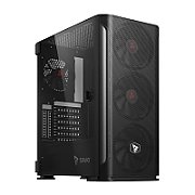 SAVIO Shadow X2 Mesh/Glass Computer Case Black_1